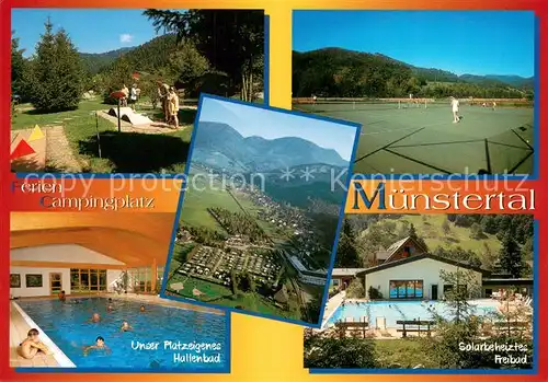 AK / Ansichtskarte Muenstertal_Schwarzwald Feriencamping Muenstertal Minigolf Tennis Hallenbad Freibad Muenstertal_Schwarzwald