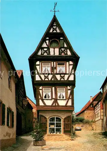 AK / Ansichtskarte Bad_Wimpfen_Neckar Altes Fachwerkhaus in der Badgasse 