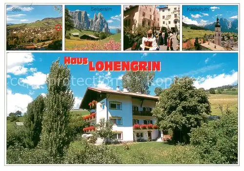 AK / Ansichtskarte Seis_Schlern Haus Lohengrin Panorama Seiseralm Kastelruth Haus Lohengrin Seis_Schlern