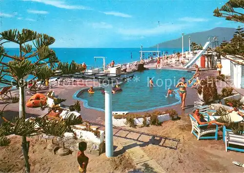 AK / Ansichtskarte Bordighera Schwimmbad S. Marco Beach Bordighera