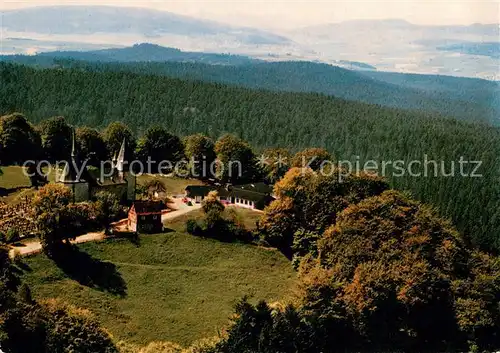 AK / Ansichtskarte Muenchhausen_Christenberg Fliegeraufnahme Gaststaette Pension Christenberg Muenchhausen_Christenberg