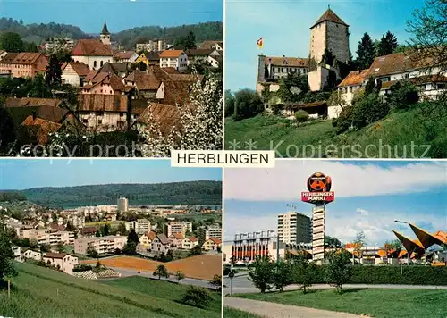 AK / Ansichtskarte Herblingen Ortsansichten Schloss Einkaufszentrum Herblingen