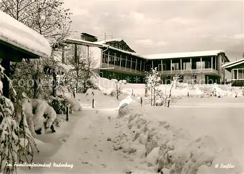 AK / Ansichtskarte Lindenberg_Allgaeu Familienferiendorf Nadenberg im Winter Lindenberg Allgaeu