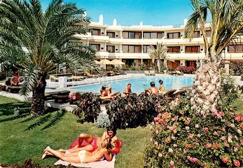 AK / Ansichtskarte San_Agustin_Gran_Canaria Hotel Las Flores Piscina San_Agustin_Gran_Canaria