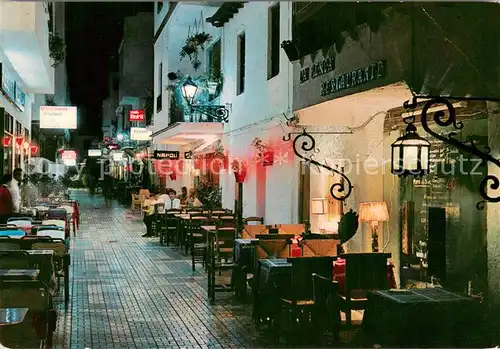 AK / Ansichtskarte Torremolinos Calle del Couce de noche Restaurante Torremolinos