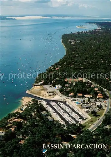 AK / Ansichtskarte Bassin_d_Arcachon Vue aerienne du port de la Vigne Cap Ferrat Bassin_d_Arcachon