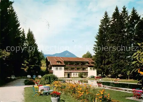 AK / Ansichtskarte Marquartstein Hotel Marienbad Swimming Pool Marquartstein