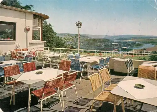 AK / Ansichtskarte Volmarstein Burghotel Volmarstein Terrasse u. Aussicht Volmarstein