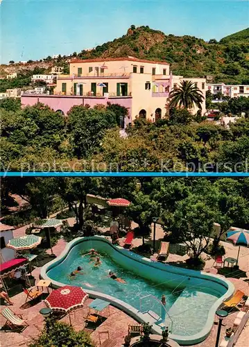 AK / Ansichtskarte Casamicciola_Terme Panorama e Piscina Termale Casamicciola_Terme