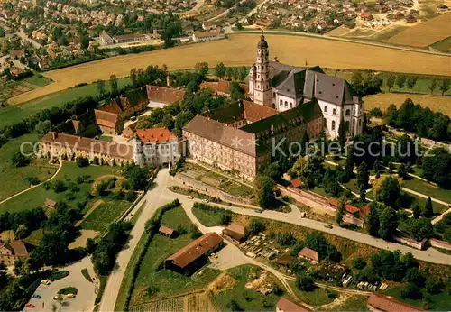 AK / Ansichtskarte Neresheim Abtei Neresheim Abteikirche Fliegeraufnahme Neresheim