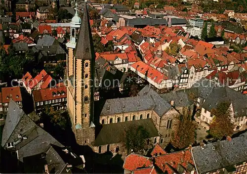 AK / Ansichtskarte Goslar Marktkirche Goslar St Cosmas und Damian Fliegeraufnahme Goslar