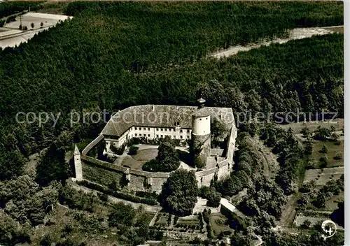 AK / Ansichtskarte Pleinfeld Schloss Sandsee Fliegeraufnahme Pleinfeld