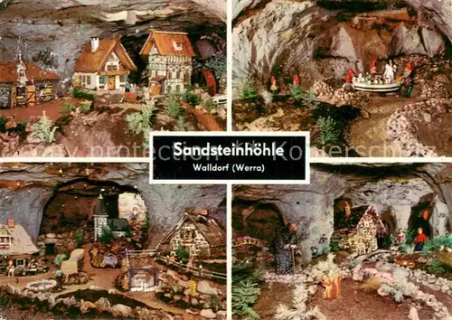 AK / Ansichtskarte Walldorf_Meiningen Sandstein  Maerchen  und Sagenhoehle Teilansichten Walldorf Meiningen