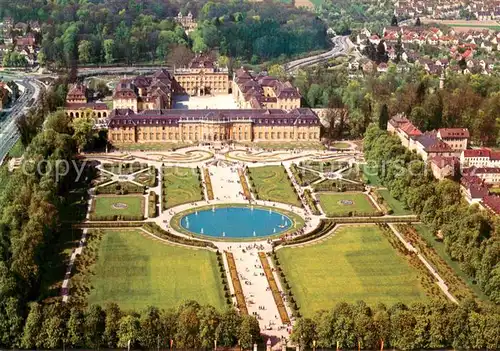 AK / Ansichtskarte Ludwigsburg__Wuerttemberg Wuertt. Residenzschloss Bluehendes Barock 