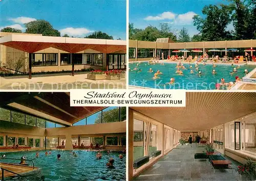 AK / Ansichtskarte Bad_Oeynhausen Thermalsole Bewegungszentrum Freibad Flur Bad_Oeynhausen