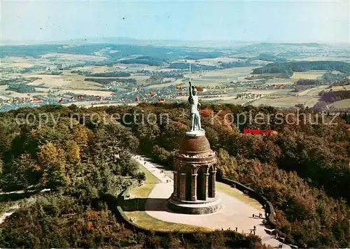 AK / Ansichtskarte Hermannsdenkmal Fliegeraufnahme Hermannsdenkmal