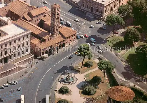 AK / Ansichtskarte Roma_Rom Chiesa di Santa Maria in Cosmedin Fliegeraufnahme Roma_Rom