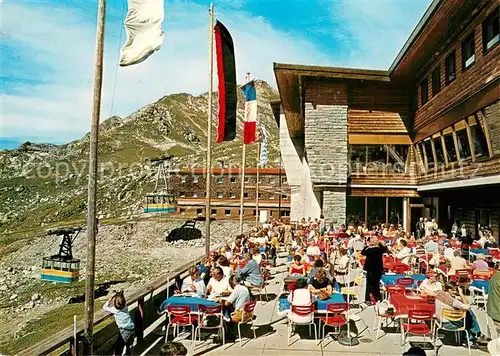 AK / Ansichtskarte Oberstdorf Nebelhorn Bergstation Terrasse Oberstdorf