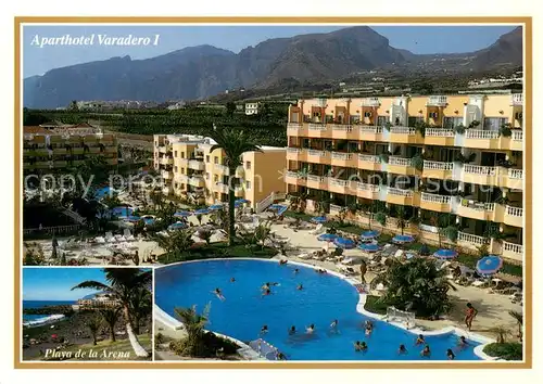 AK / Ansichtskarte Playa_de_la_Arena Acantilado de Los Gigantes y Aparthotel Varadero I Pool Playa_de_la_Arena