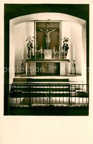 AK / Ansichtskarte Fuerstenstein_Niederbayern Knabeninstitut Altar  Fuerstenstein_Niederbayern