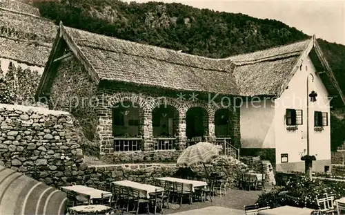 AK / Ansichtskarte Badacsony_HU Kisfaludy haz Gaststaette Terrasse 