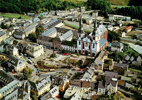 AK / Ansichtskarte Pruem_Eifel Fliegeraufnahme Kirche Pruem_Eifel