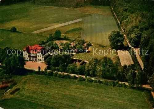 AK / Ansichtskarte Itzenbuettel Fliegeraufnahme Gasthaus Pension Zum gruenen Jaeger Itzenbuettel