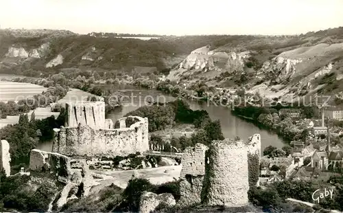 AK / Ansichtskarte Les_Andelys Le Chateau Gaillard et les Falaises Les_Andelys