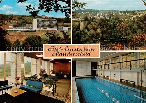 AK / Ansichtskarte Manderscheid_Eifel Eifel Sanatorium Pool Manderscheid Eifel