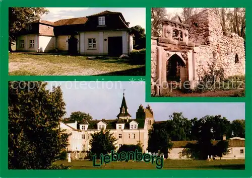 AK / Ansichtskarte Liebenberg Gutshaus Liebenberg Lindenhaus Rosenburg Schlossansicht Liebenberg