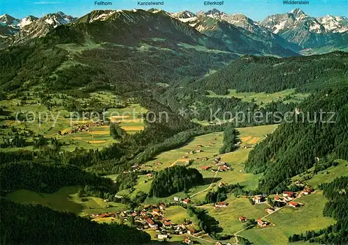 AK / Ansichtskarte Tiefenbach_Oberstdorf Fliegeraufnahme Tiefenbach_Oberstdorf