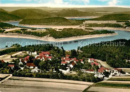 AK / Ansichtskarte Bringhausen am Edersee Fliegeraufnahme Bringhausen