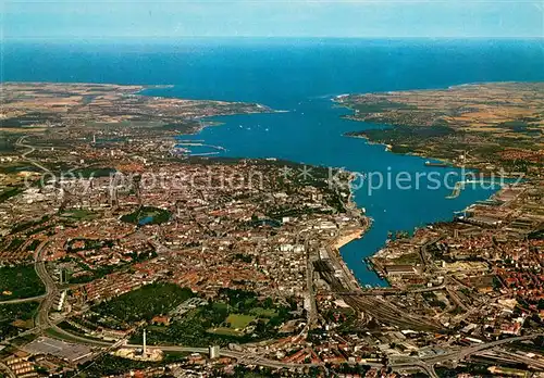 AK / Ansichtskarte Kiel Fliegeraufnahme mit Foerde und Ostseeblick Kiel