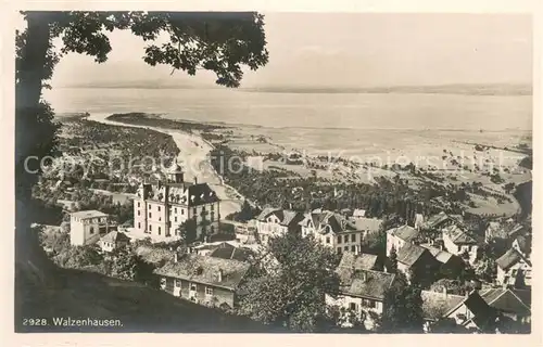 AK / Ansichtskarte Walzenhausen_AR Panorama Blick zum Bodensee Hotel Kurhaus Walzenhausen AR