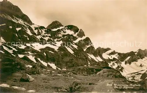 AK / Ansichtskarte Meglisalp_1520m_Altmann_AR Serie Wasserauen Nr. 11 Altmann Appenzeller Alpen 