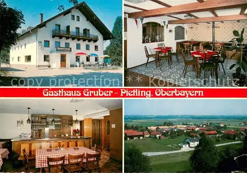 AK / Ansichtskarte Pietling Gasthaus Gruber Gatstube Theke Panorama Pietling