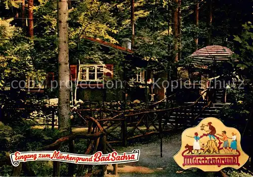 AK / Ansichtskarte Bad_Sachsa_Harz Eingang zum Maerchengrund Bad_Sachsa_Harz