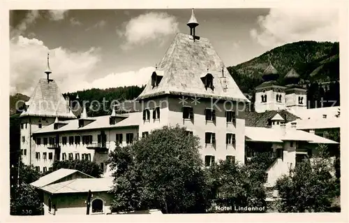 AK / Ansichtskarte Klagenfurt_Woerthersee Hotel Lindenhof Klagenfurt_Woerthersee