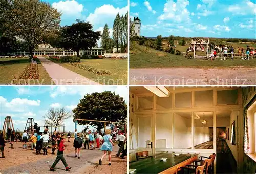 AK / Ansichtskarte Krautsand Buhrfeinds Gaststaetten Hotel Kegelbahn Kinderspielplatz Minigolfplatz Krautsand