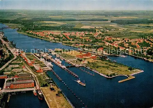 AK / Ansichtskarte Kiel Canal Holtenauer Schleuse Fliegeraufnahme Kiel