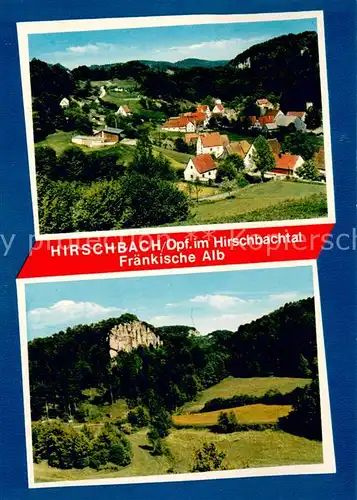 AK / Ansichtskarte Hirschbach_Oberpfalz Ortsansicht Panorama Hirschbachtal Fraenkische Alb Hirschbach Oberpfalz