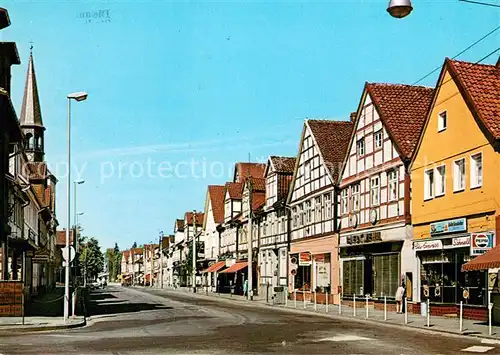 AK / Ansichtskarte Burgdorf_Hannover Marktstrasse Fachwerkhaeuser Burgdorf Hannover