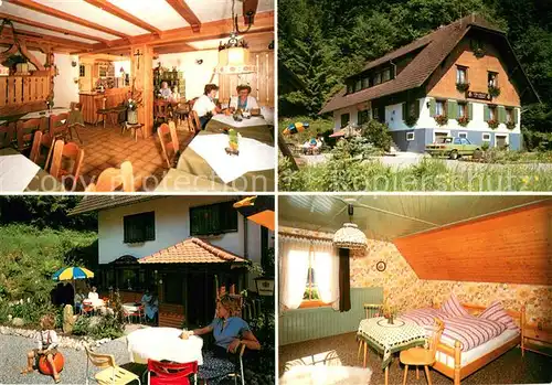 AK / Ansichtskarte Zell_Harmersbach Pension Cafe Vesperstube Waldhuesli Fremdenzimmer Zell Harmersbach