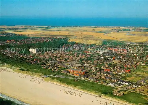 AK / Ansichtskarte Westerland_Sylt Fliegeraufnahme Panorama Westerland_Sylt