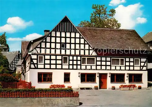 AK / Ansichtskarte Holthausen_Sauerland Gasthof Pension Vollmer Koenig Fachwerk Holthausen_Sauerland