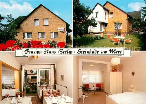 AK / Ansichtskarte Steinhuder_Meer Pension Haus Berlin Informationen Anfahrt Steinhuder Meer