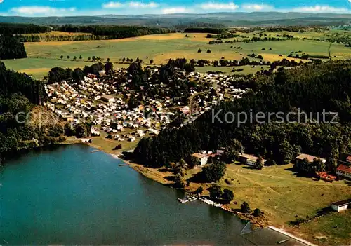 AK / Ansichtskarte Driedorf Fliegeraufnahme Campingplatz Heisterberger Weiher  Driedorf