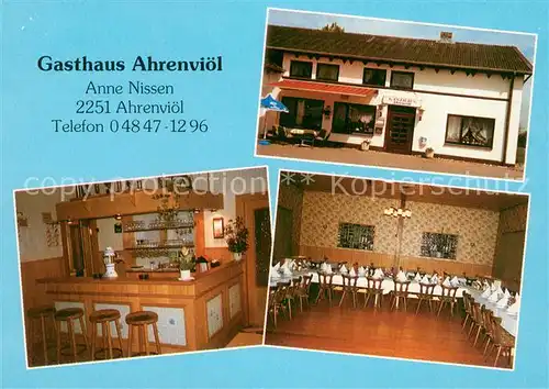 AK / Ansichtskarte Ahrenvioel Gasthaus Ahrenvioel Restaurant Theke Ahrenvioel