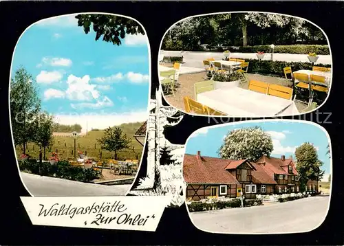 AK / Ansichtskarte Klein_Doehren Waldgaststaette Zur Ohlei Terrasse Aussenansicht Klein_Doehren