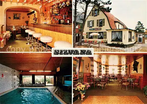 AK / Ansichtskarte St_Peter Ording Gaestehaus Silvana Teilansichten m. Pool St_Peter Ording